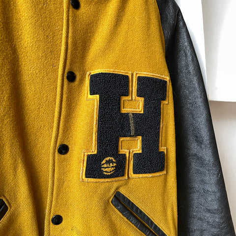 60’s Mustard Varsity Jacket -  Small