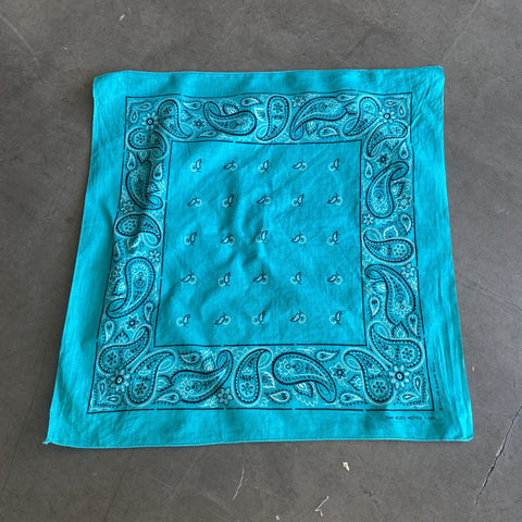 80's Teal Bandana - OS