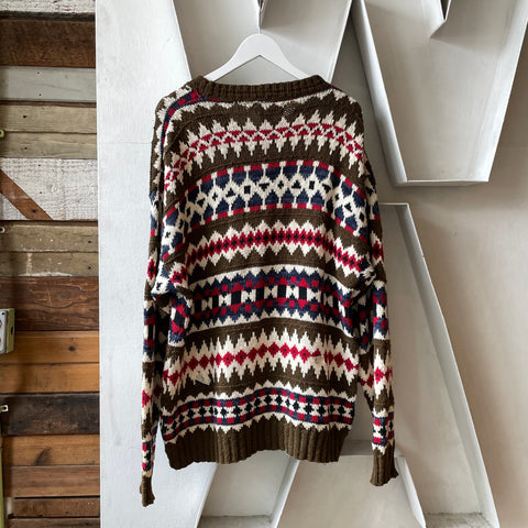 90’s Eddie Bauer Cotton Sweater - Large