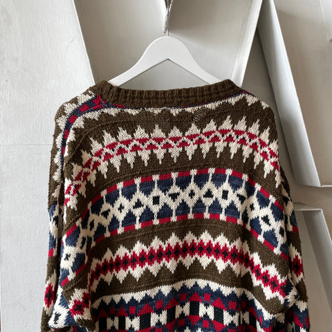 90’s Eddie Bauer Cotton Sweater - Large