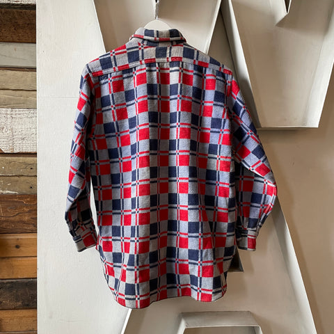 60’s Heavy Cotton Flannel Shirt - Large