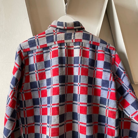 60’s Heavy Cotton Flannel Shirt - Large