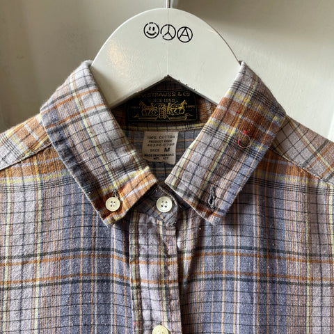 70’s Levi’s Big E Plaid Shirt - XS