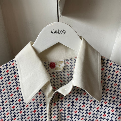 70’s Geometric Collared Shirt - Medium