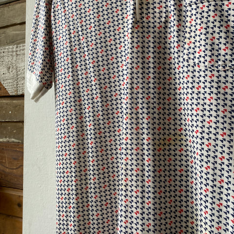 70’s Geometric Collared Shirt - Medium