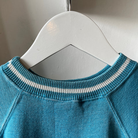 60’s Short Sleeve Ringer Sweatshirt - Small