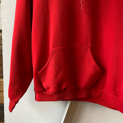 70's Red Russell Hoodie - Large