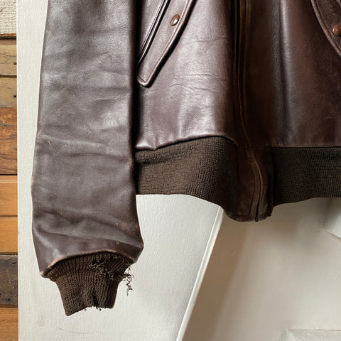 70’s Leather Jacket - Large