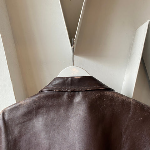 70’s Leather Jacket - Large