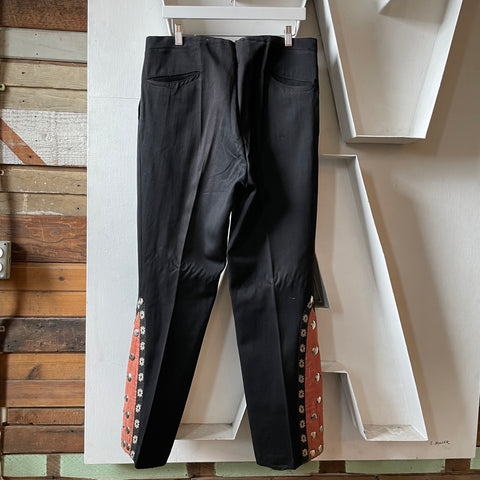 30’s Embellished & Flared Trousers - 34” x 30”