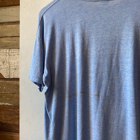 70's Champion Blue Bar Tee - XL