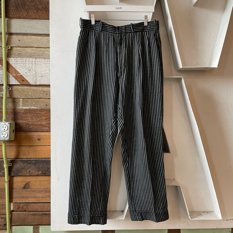 60’s Striped Trousers - 31” x 27.5”