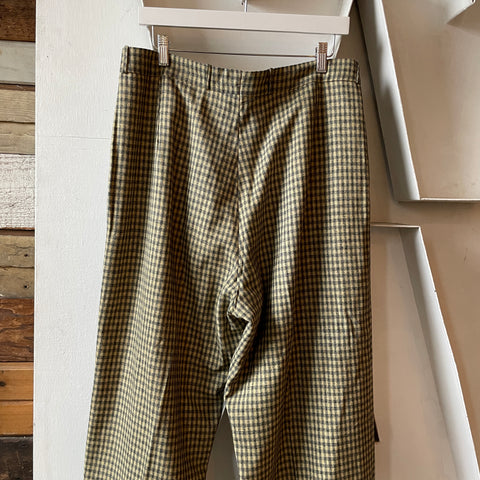 40’s Wool Checkered Trousers - 33” x 29.5”