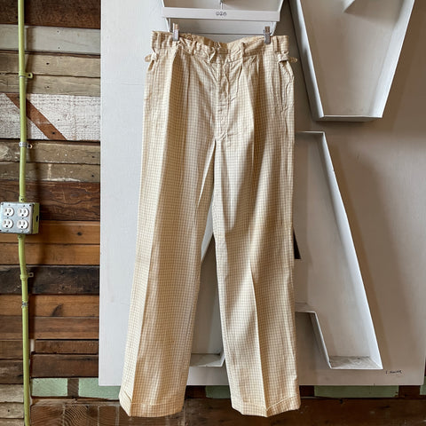 40’s Sun-Cool Side Tie Trousers - 33” x 31”