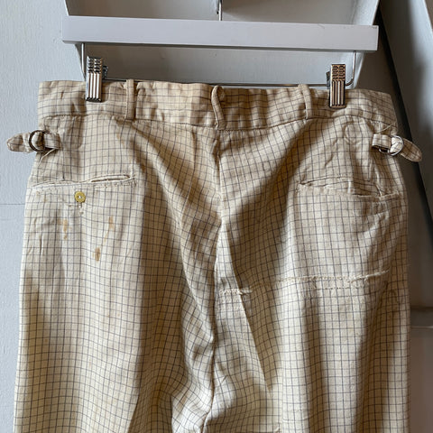 40’s Sun-Cool Side Tie Trousers - 33” x 31”