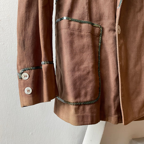 40’s Sequin Trimmed Blazer - Small