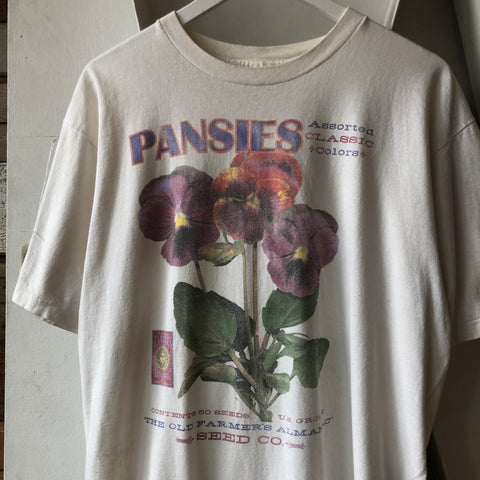 90's Pansies Tee - Large