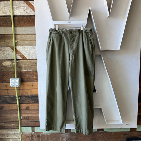 50's Adjustable Field Trousers - 34" - 36” x 31.5”