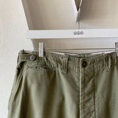 50's Adjustable Field Trousers - 34" - 36” x 31.5”