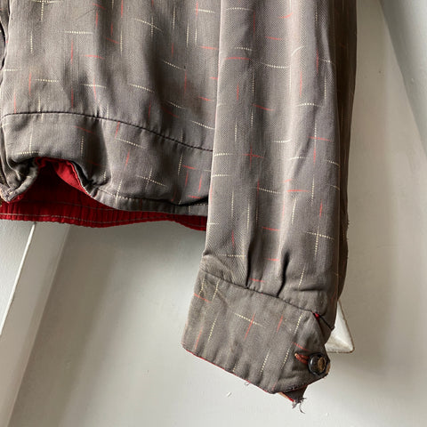 50’s Reversible Rayon Ricky Jacket - Medium