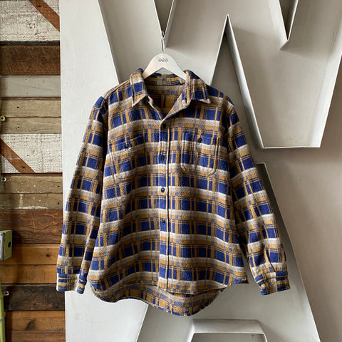60's Super Heavy Cotton Flannel - Large