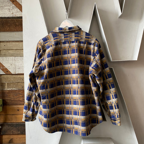 60's Super Heavy Cotton Flannel - Large