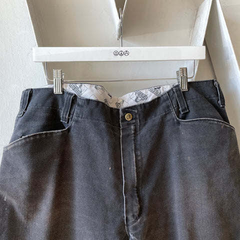 Black Ben Davis Dungarees - 36” x 27”