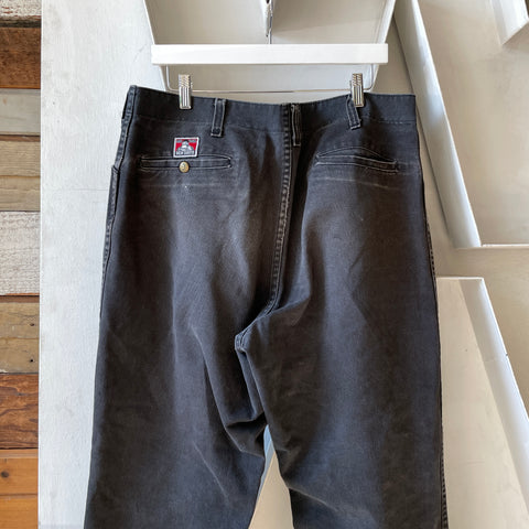 Black Ben Davis Dungarees - 36” x 27”