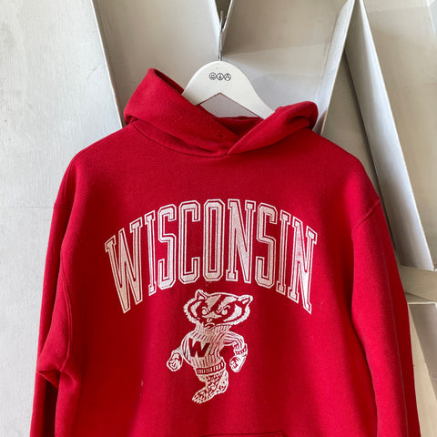 80’s Russell Wisconsin Badgers Hoodie - Large