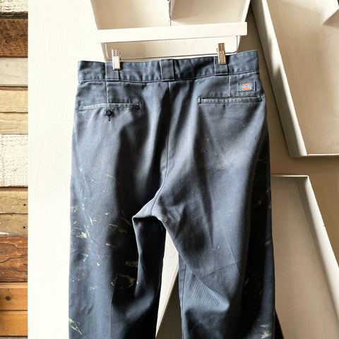 80’s Thrashed Dickies Painted Work Pants - 33” x 30”