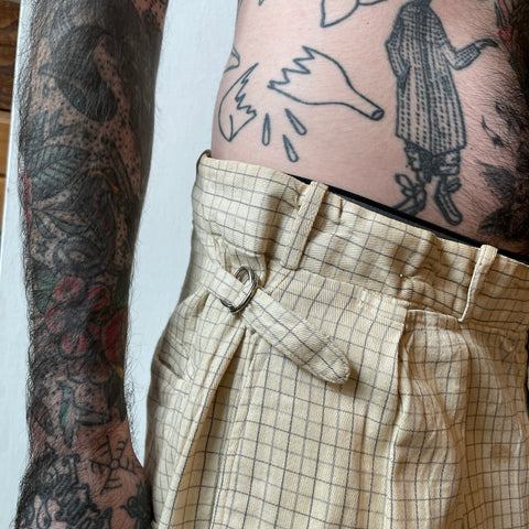 40’s Sun-Cool Side Tie Trousers - 33” x 31”