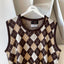 70’s Argyle Sweater Vest - Medium