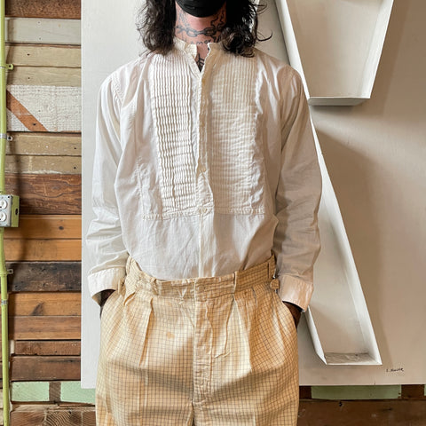 20’s Tuxedo Shirt - Medium