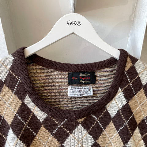 70’s Argyle Sweater Vest - Medium