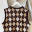 70’s Argyle Sweater Vest - Medium