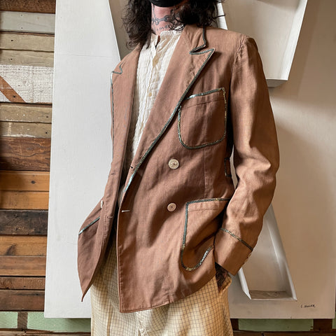 40’s Sequin Trimmed Blazer - Small