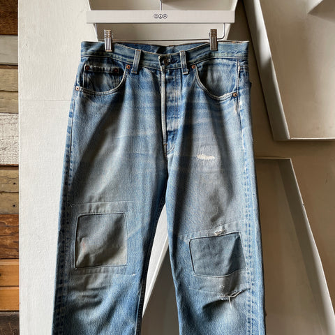 80’s Repaired Levi’s 501 - 32” x 27”