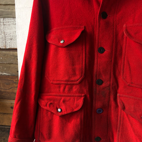 70's Red Pendleton Mackinaw Jacket - Large