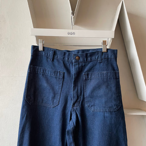 70’s Navy Dungarees - 28” x 28.5”