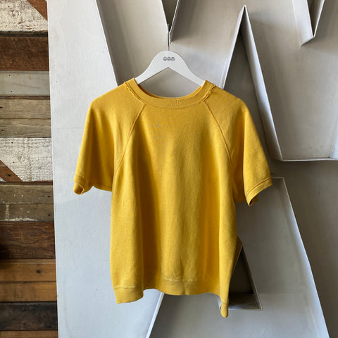 60's Short Sleeve Yellow Sweat - XL