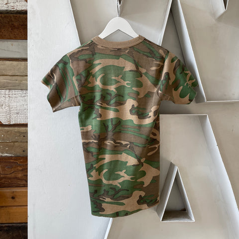 80’s Short Sleeve Camo Thermal Tee - Small