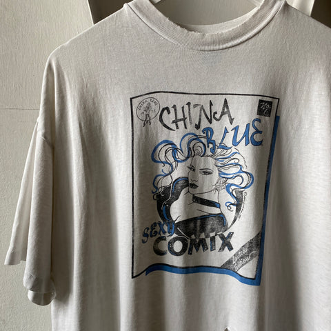 90's China Blue Tee - XL