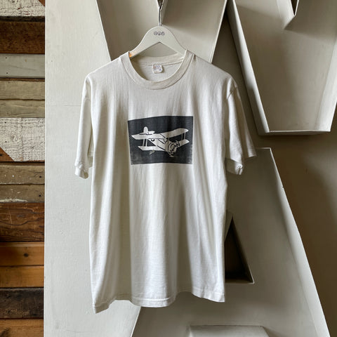 80’s Plane White Tee - Large