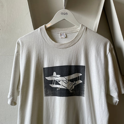 80’s Plane White Tee - Large