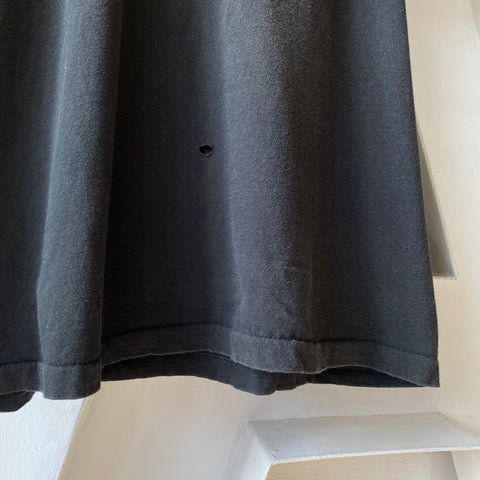 90's Black Pocket Tee - XXL
