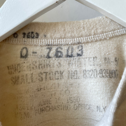 60’s Wool Military Henley - Small