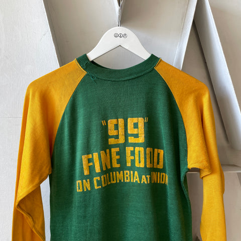 50’s Fine Food Raglan Long Sleeve Tee - Small