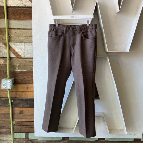 80's Levi's Brown Trousers - 33” x 28”