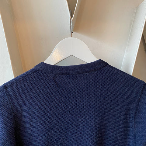 80's Blue Hanes Thermal - Large