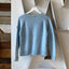 70's Blue Stained Sweater - Medium